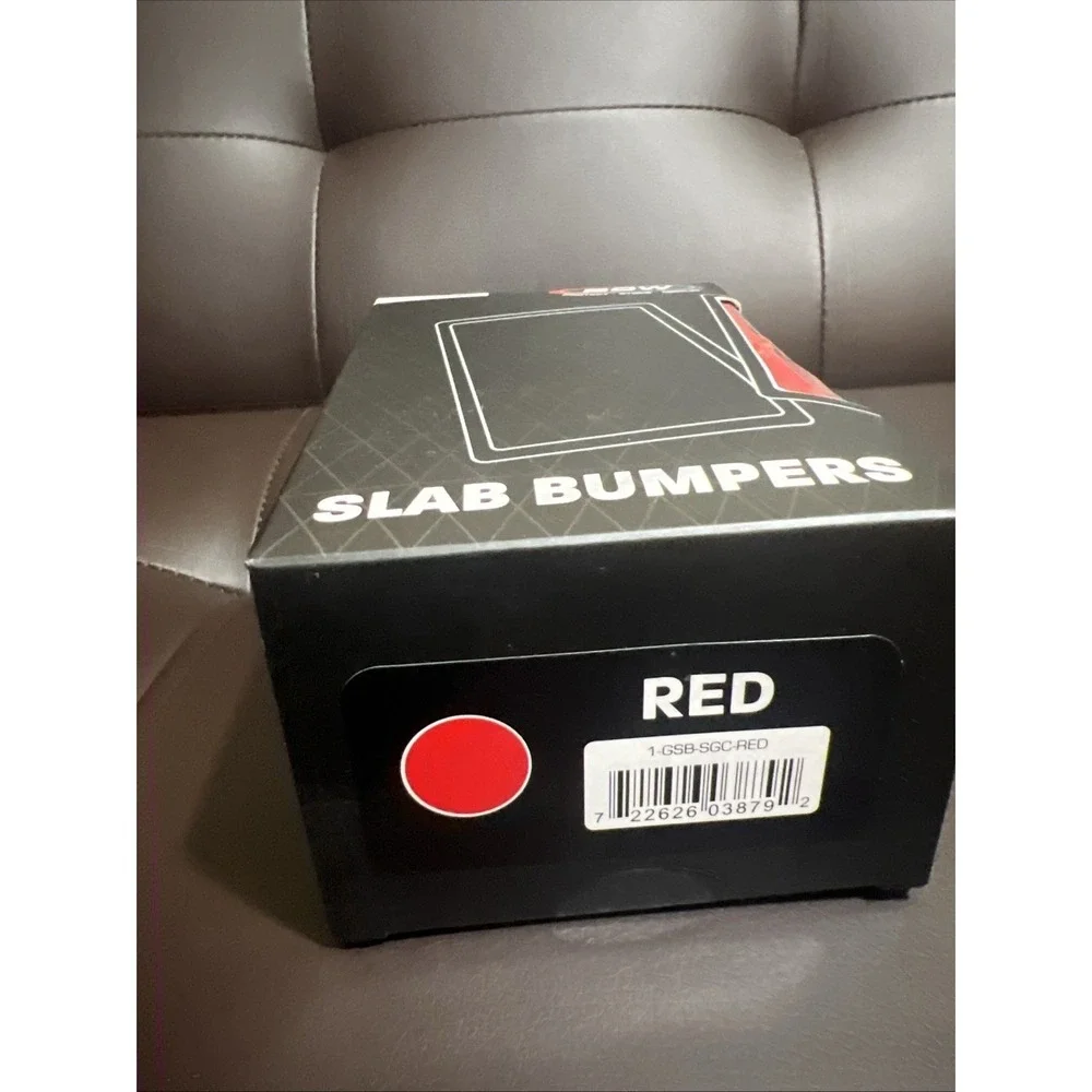 6 BCW Graded Card Bumpers For SGC Certified Slab Red Silicone Edge Protection